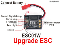 SG 1604 SG1604 Parts-Upgrade Brushless ESC + Receiver together-ESC01W-For the Brushless system.. SG 1/16 Car Parts.